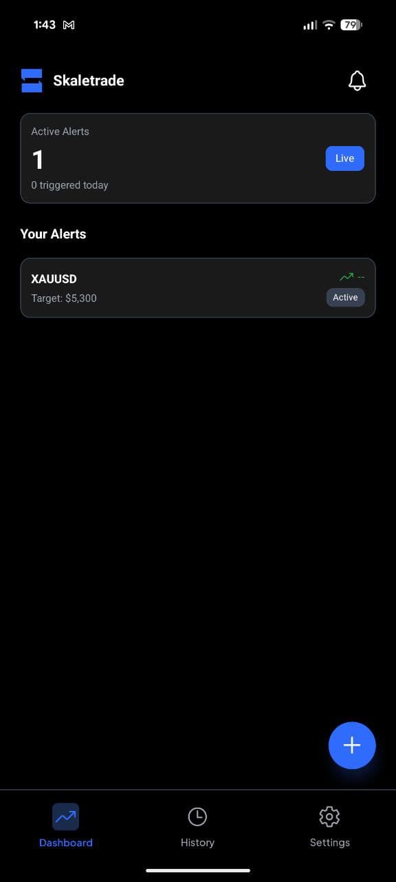 SkaleTrade Main Screen